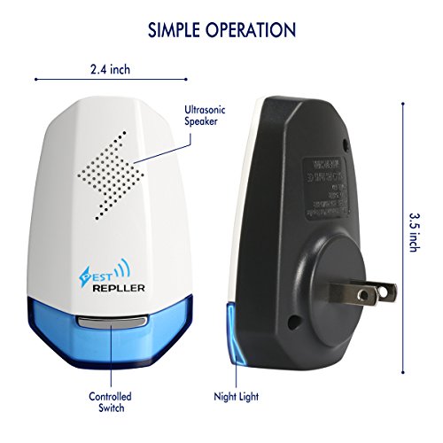 Trofoty Ultrasonic Pest Repeller, Electronic Plug In Pest Control 2018 Upgraded,Get Rid of Rats,Mites,Mosquito, Ant, Flea, Roaches, Cockroaches, Fruit Fly, Rodent,(6 Pack) - Thumbnail 6