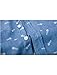 uxcell Men's Shirt Casual Slim Fit Short Sleeve Button Down Printed Shirts Blue 46