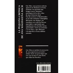 Pequea Cronica de Ana Magdalena Bach, La (Spanish Edition)