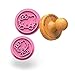 SiliconeZone Hello Kitty Collection 3-Piece Non-Stick Silicone Cookie Stamp Set, Pink