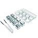 dapai Whiskey Stones Stainless Steel Reusable Chilling Ice Cubes for Vodka, Cocktail, Brandy and More, Pack of 8 with Freezer Tray and Ice Tong primary