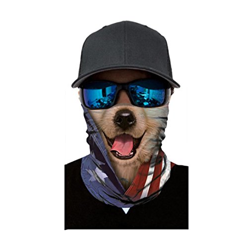 Shybuy Cycling Mask, 3D Stretchable Face Shield Mask Guards Balaclava Headwear for Camping, Running, Biking, Motorcycling, Fishing, Hunting, Yard working And Sun UV Protection (A, 25CM X 50CM)