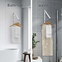 Anjuer Wall Mounted Drying Rack Clothes Hanger