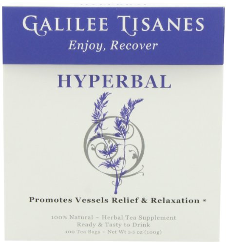 Galilee Tisanes Hyperbal, 100 Tea Bags