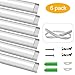 inShareplus 3.3ft/1M, 6 Pack Bendable LED Aluminum Channel System, U Shape, Silver Color, with Milk White Cover, End Caps and Mounting Clips, Aluminum Profile for LED Strip Light Installation