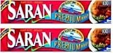 Saran Premium Plastic Wrap, 100 Sq Ft 2 Pack