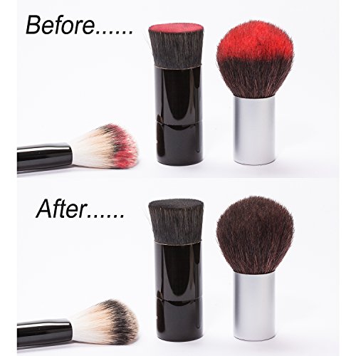 Makeup Brush Cleaner, Deep Cleaning Brushes Dryer Machine cosmetic brush cleaner tool with 8 Rubber Holders for All Size Make up Brushes Perfect for Beauty Personal Care Battery Included
