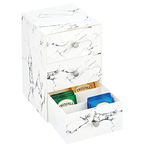 mDesign Plastic Kitchen Pantry, Countertop Organizer Storage