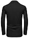 COOFANDY Mens Casual Slim Fit Blazer 3 Button Suit Sport Coat Lightweight Jacket, Black, Small