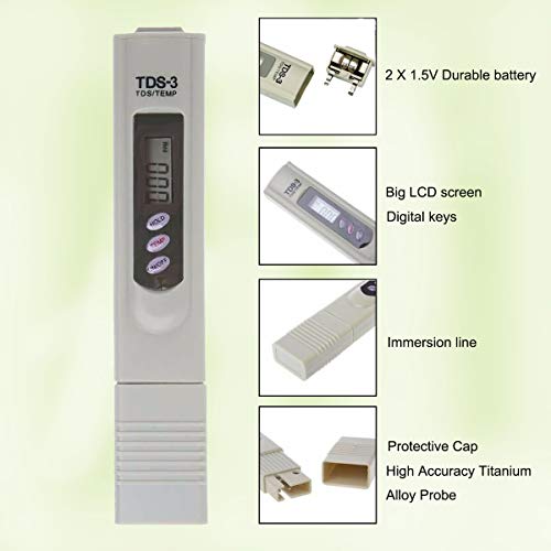 1 Latest%25E3%2580%2591TDS+Meter%25EF%25BC%258CNinHappy+0+9999ppm+Accuracy+Aquariums
