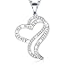 Ado Glo ❤️Christmas Mom Gifts❤️ 'Always My Mother Forever My Friend' Love Heart Pendant Necklace, Fashion Jewelry for Women, Birthday Anniversary Thanksgiving Present for Wife, Aunt, Nana, Daughter