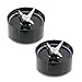 DTOL Set of 2 Cross Blades compatible with for Magic Bullet Blender Juicer Mixer