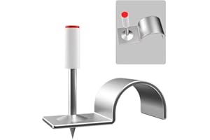 ALATIN 100pcsManual Steel Nails Wall Fastening Cable ducts Fixed Slotting Device Nail Gun Parts kit (25mm)…