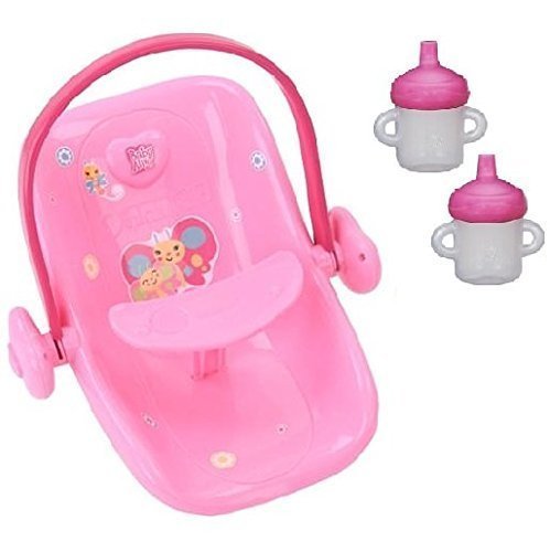 Baby Alive Doll Car Seat and 2-Pack Sippy Cup Bundle for 16