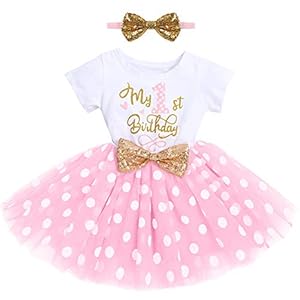 Pasgeboren Baby Meisjes 1e/2e Verjaardagstaart Smash Outfits Glanzende Gedrukt Pailletten Strik Tutu Rok Prinses Jurk…