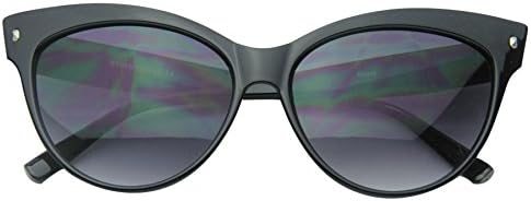 SunDanze Vintage Fashion Cateye Brown Lens Pointed Sunglasses For Women (Black, Black)