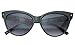 SunDanze Vintage Fashion Cateye Brown Lens Pointed Sunglasses For Women (Black, Black)