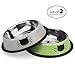 Ureverbasic Cat Bowls Stainless Steel Dog Bowl 8oz for Small Pets Puppy Kitten Rabbit Non-Skid Cat Food Bowls Easy to Clean Durable Cat Dish for Food and Water