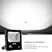 30W LED Flood Light, LTE Outdoor Security Lights Wall Washer Light, 2400 Lumen,100W HPS Bulb Equivalent, 6000K, IP66 Waterproof Floodlight Daylight White