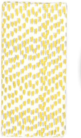 Set of 4 Handmade Organic Cloth Table Napkins (Dossa Marigold)