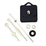 SODIAL(R) Quartz Clock Movement Mechanism Gold Hands DIY Repair Parts Kit