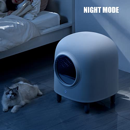 GOLDBOSS SelfCleaning Cat Litter Box with Litter Mat，Automatic Litter