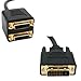 HDE DVI-D Digital Splitter Cable Dual Monitor Display- 1 Male to 2 Female - 1 ft