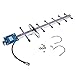 XHTECH 11dBi 824-960MHz GSM CDMA Outdoor Yagi Antenna for Cell Phone Signal Booster