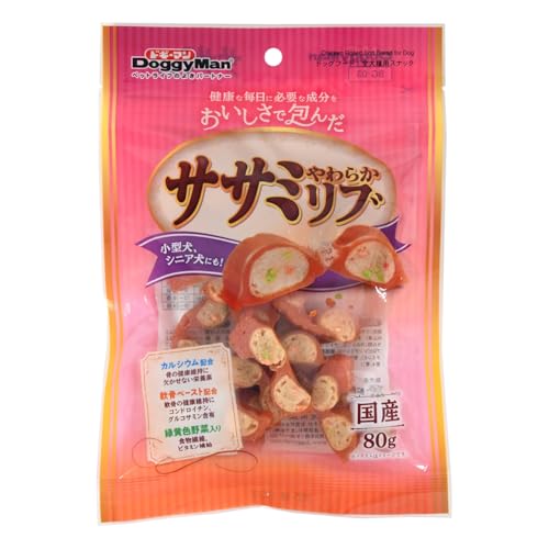 ドギーマン 犬用おやつ ササミやわらかリブ 80g