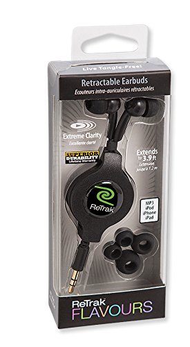 ReTrak-Retractable-Stereo-Earbuds-Black-ETAUDIOBLK