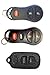 Supple Leather Remote Cover Case w Key-Ring Often a Good Fit for Infinity, Toyota, Dodge, Chrysler, Nissan, Jeep(BLACK)