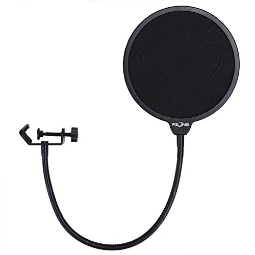 Fzone microphone pop filter for condenser microphone mic wind scr…