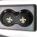 2 Pack 2.75 inch for New Orleans Saints Car Interior Accessories Anti Slip Cup Mat for All Vehicles (New Orleans Saints)