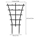 GREENWISH 4pcs 9x3inch Mini Plant Trellis Plastic Garden Plant Support DIY Climbing Trellis Flower Supports Dark Green
