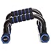 MythGeek Push up Pushup Bars Stands Handles Set for Men and Women Workout - Blue