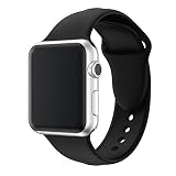 OS-KIM Sport Band for Apple Watch 38mm, Soft Silicone Strap Replacement iWatch Bands for Apple Watch Sport Series 3, Series 2, Series 1 (M/L)
