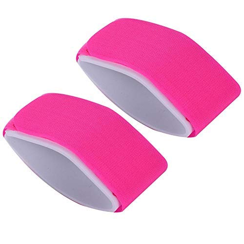 Alomejor Ski Carrier Strap for Skis & Poles | Durable Ski Tie Down Bands with Fastener Tape Loop | Luggage Strap for Easy Ski Transport (Rose Red)