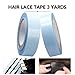 1.27cm x 3 Yards Hair Replacement Strong Adhesive Lace Front Wig Hair Support Tape, Double-Sided Water-Proof Invisible Tape 2 Rolls/Pack For Wigs/Toupees/Skin Weft Hair Extensions-Bluethumb 1