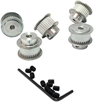 BEMONOC 30 Teeth 2GT Timing Pulleys Bore 5mm 8mm Pack of 5pcs for 2GT Open Timing Belt Width 9mm 2GT-9 Belt