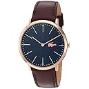 Lacoste Men's Quartz Gold and Leather Automatic Watch, Color:Brown (Model: 2010871)
