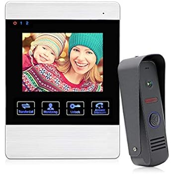 Amazon.com: JeaTone 4 Inch TFT Color Video Door Intercom