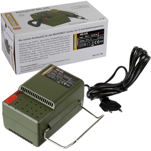 Proxxon 28706 Power Supply NG 2/S, 0 W, 230 V, Green