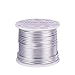 BENECREAT 12 17 18 Gauge Aluminum Wire (12 Gauge,100FT) Anodized Jewelry Craft Making Beading Floral Colored Aluminum Craft Wire - Silver primary