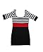 hihihi Womens Sexy Slim Bodycon Bandage Package Hip Stripe Cocktail Mini Dress (M) Black