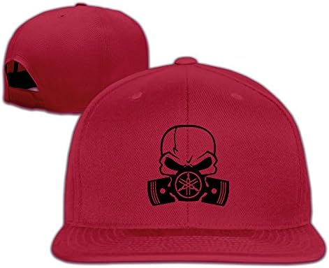 HYRONE For Men Women Hip Hop Baseball-Caps Mesh Back Y Skull Motorcycle Racers Cap Hats Red