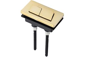 Rectangular Toilet Tank Button - 65mm Dual Flush Toilet Tank Button, Half-Flush and Full-Flush, Toilet Water Tank Button Repl