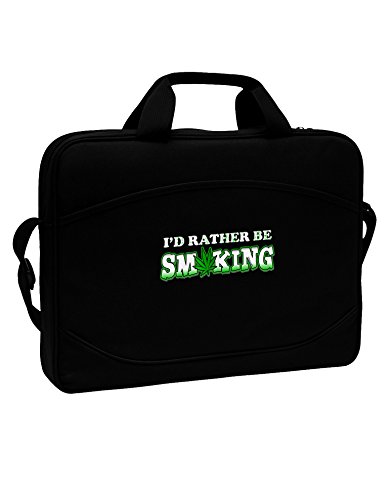 TooLoud I'd Rather Be Smoking 15" Dark Laptop / Tablet Case Bag
