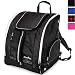 Athletico Ski Boot Bag - Skiing and Snowboarding Travel Luggage - Stores Gear Including Jacket, Helmet, Goggles, Gloves & Accessories - Venting and Grommets for Snow Drainage (Black)