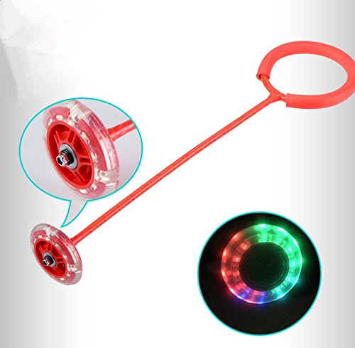 URBeauty 1PCS Amazing Blinking Novelty Colorful Flashing LED Flash Jumping Ring Dancing Ball Glowing Fitness Training Educational Toys Funny Game Outdoor Sports Color Random - Thumbnail 7