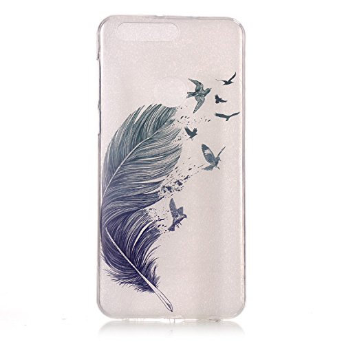 Honor 8 case, clear hybrid fancy colorful pattern hard soft silic…